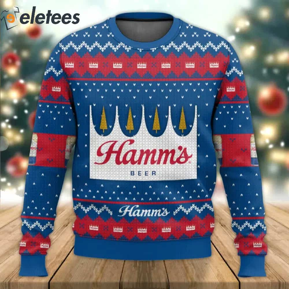 Hamms Drink Ugly Sweater