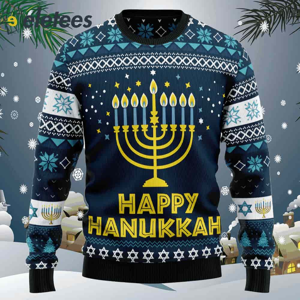 Happy Hanukkah Ugly Christmas Sweater