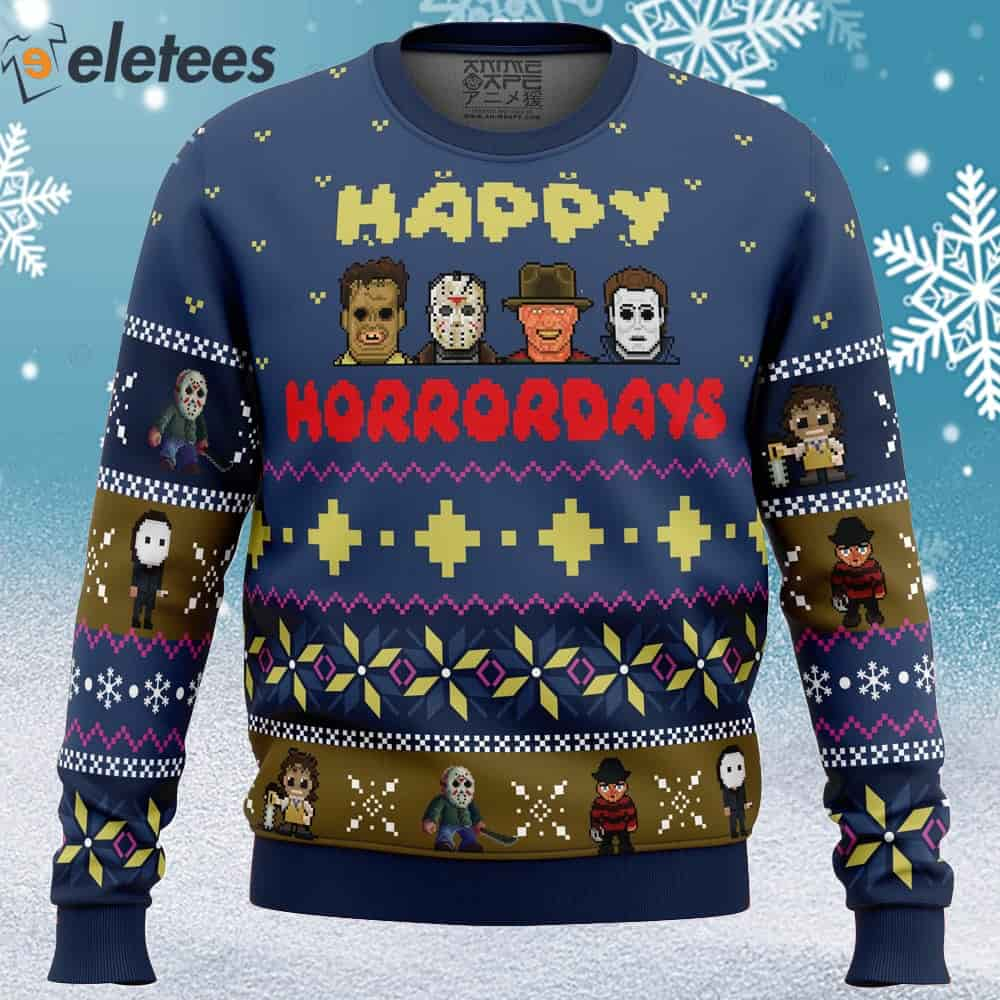 Happy Horrordays Halloween Ugly Christmas Sweater