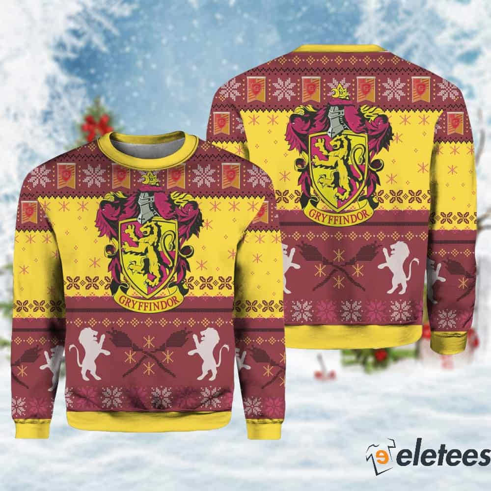 Harry Gryffindor Holiday Ugly Christmas Sweater