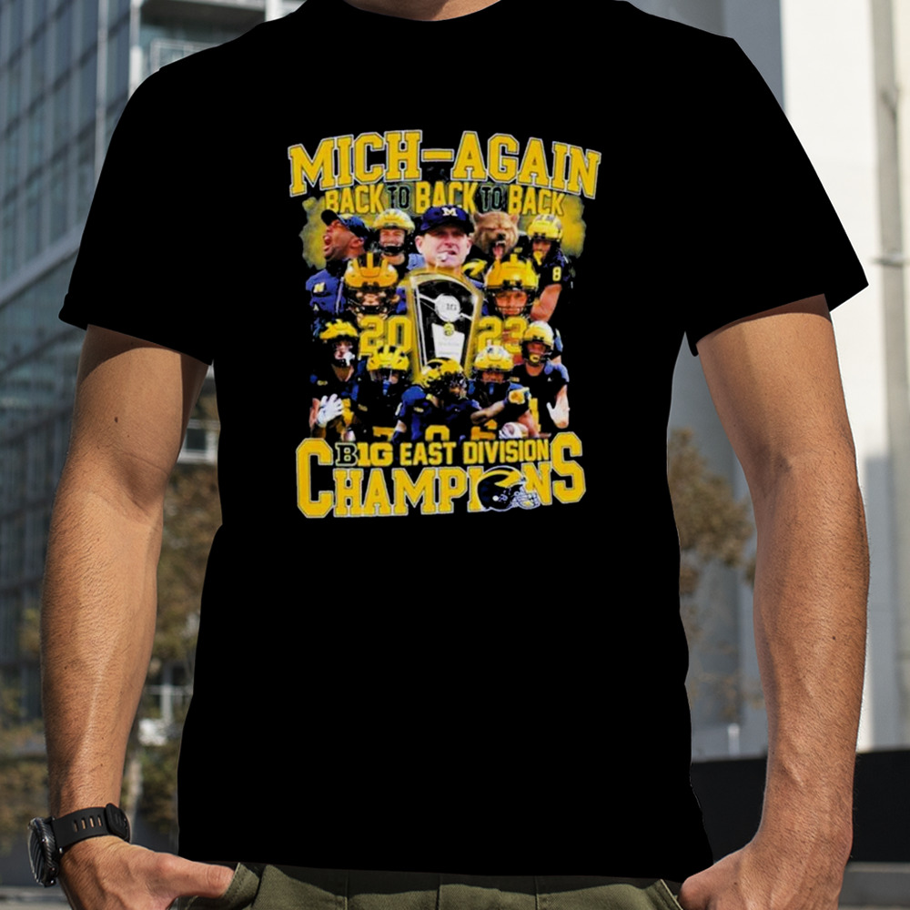 Mich-again Back To Back To Back Big East Division Champions T-shirt