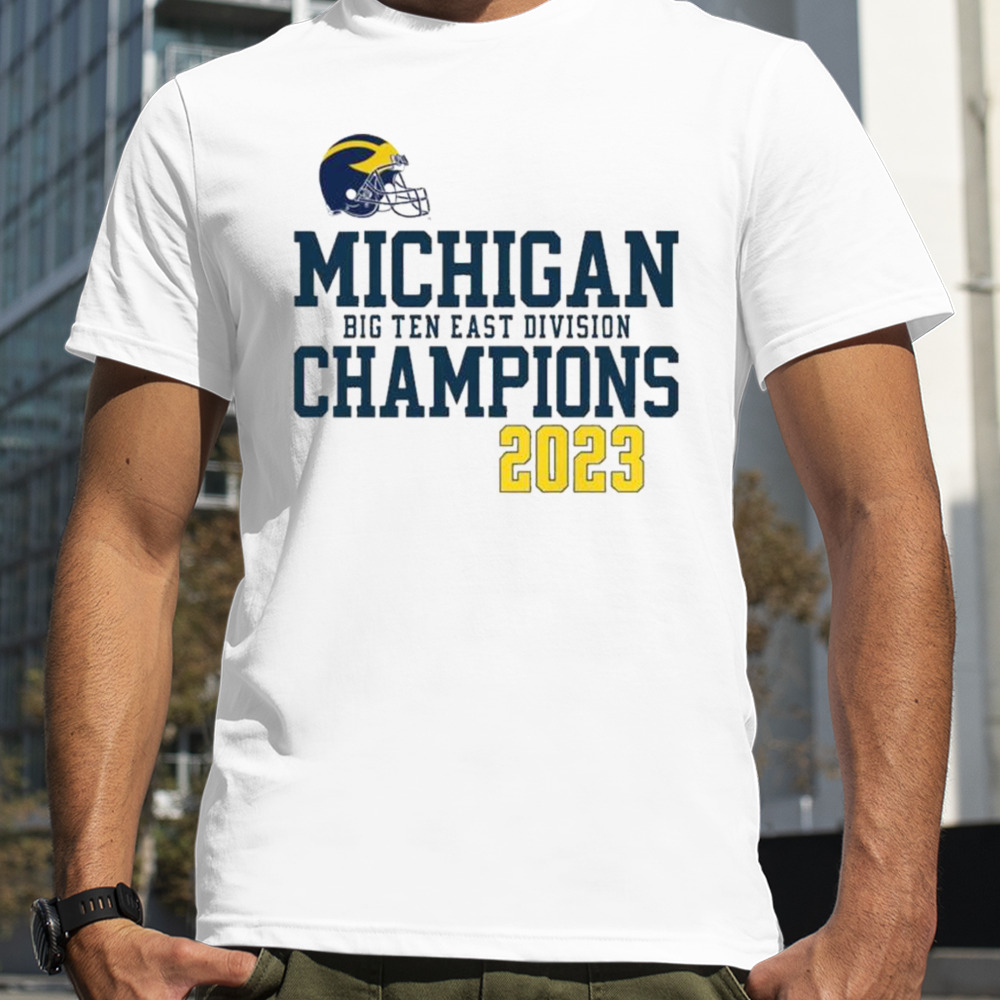 Michigan Football Helmet Big Ten East Champions 2023 T-shirt