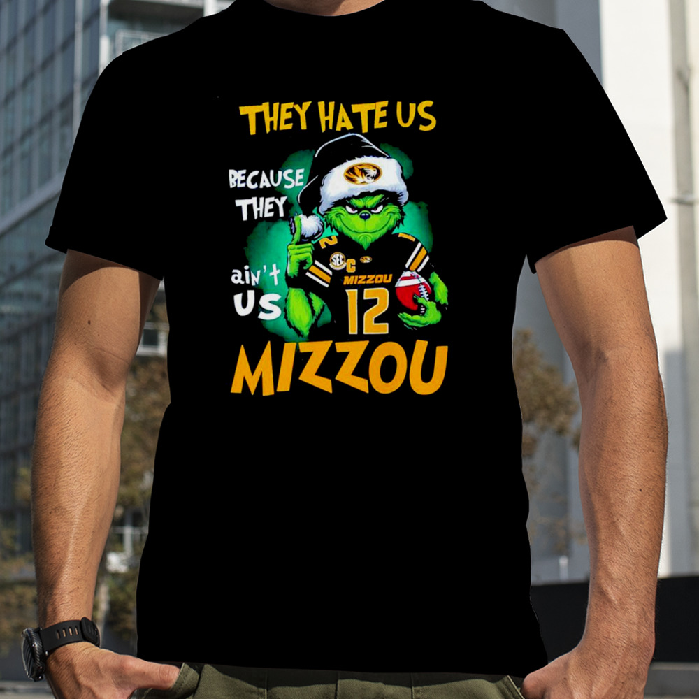 Santa Grinch They Hate Us Because They Ain’t Us Missouri Tigers Football Christmas Shirt