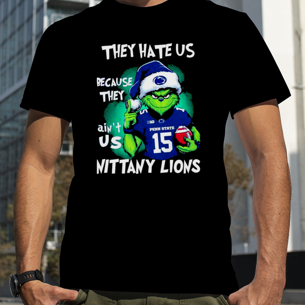 Santa Grinch They Hate Us Because They Ain’t Us Penn State Nittany Lions Football Christmas Shirt