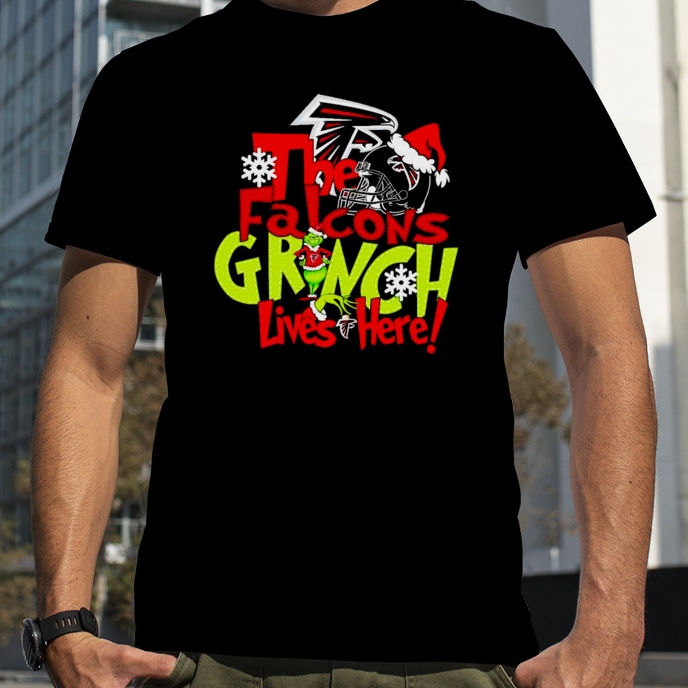 The Falcons Grinch lives here Christmas shirt