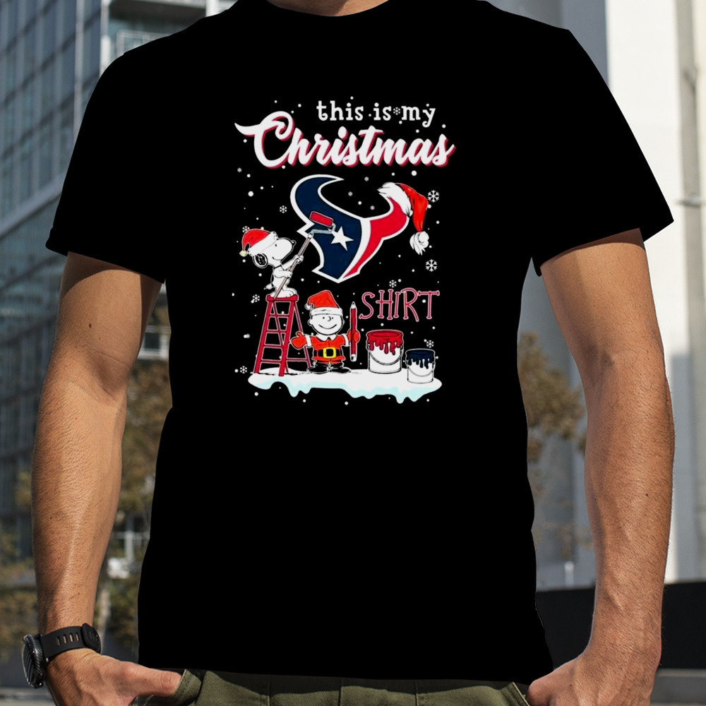 This Is My Christmas Shirt Houston Texas x Snoopy T-Shirt