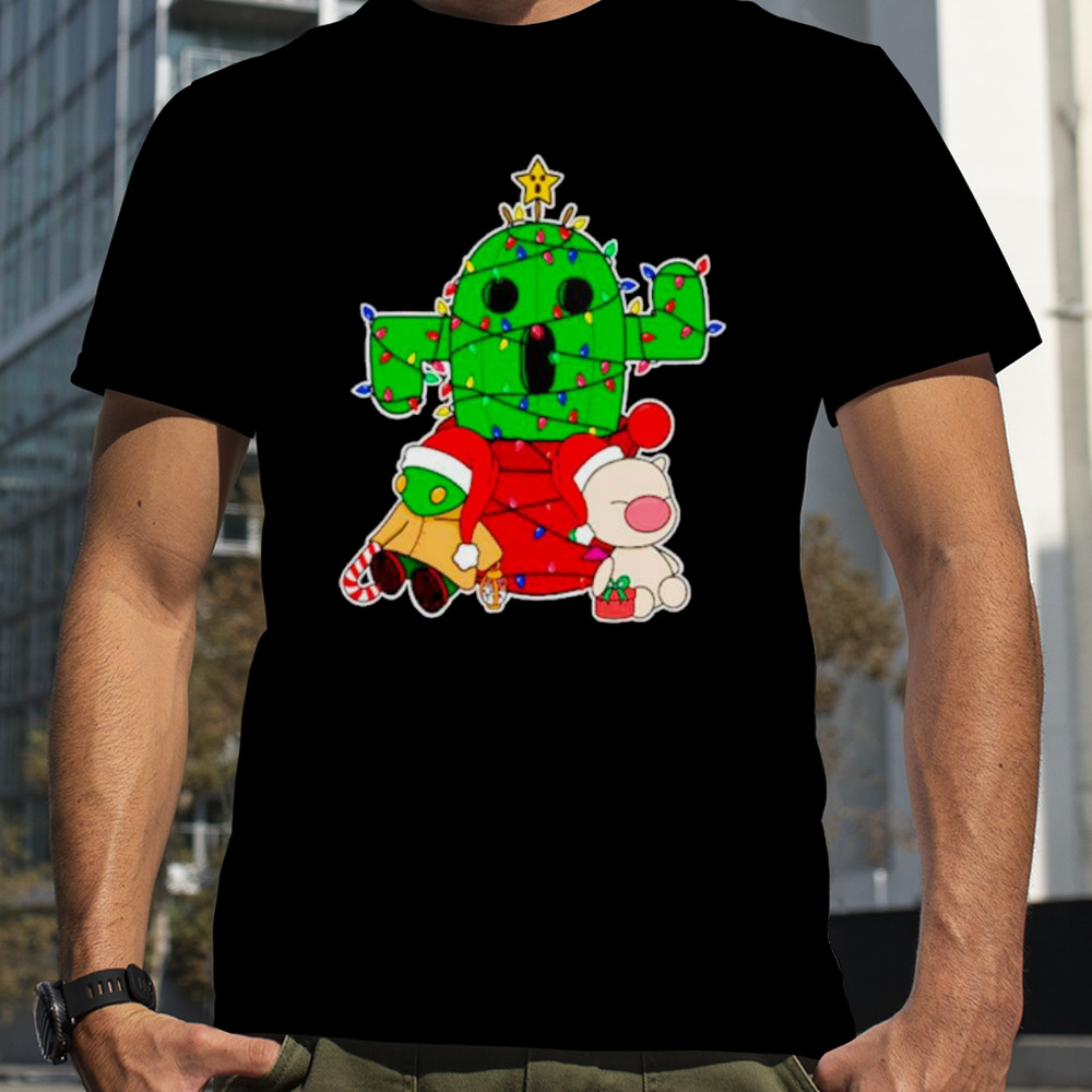 cactuar Christmas lights shirt