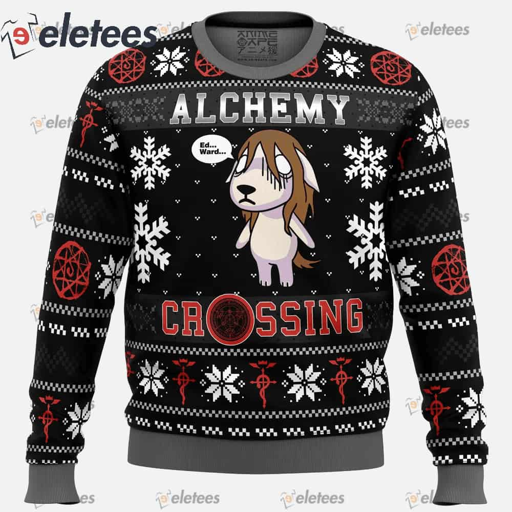 Alchemy Crossing Fullmetal Alchemist Ugly Christmas Sweater