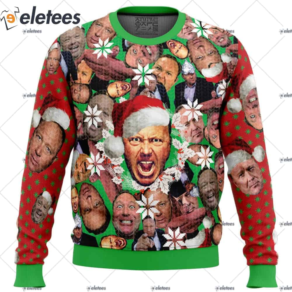 Alex Jones Ugly Christmas Sweater