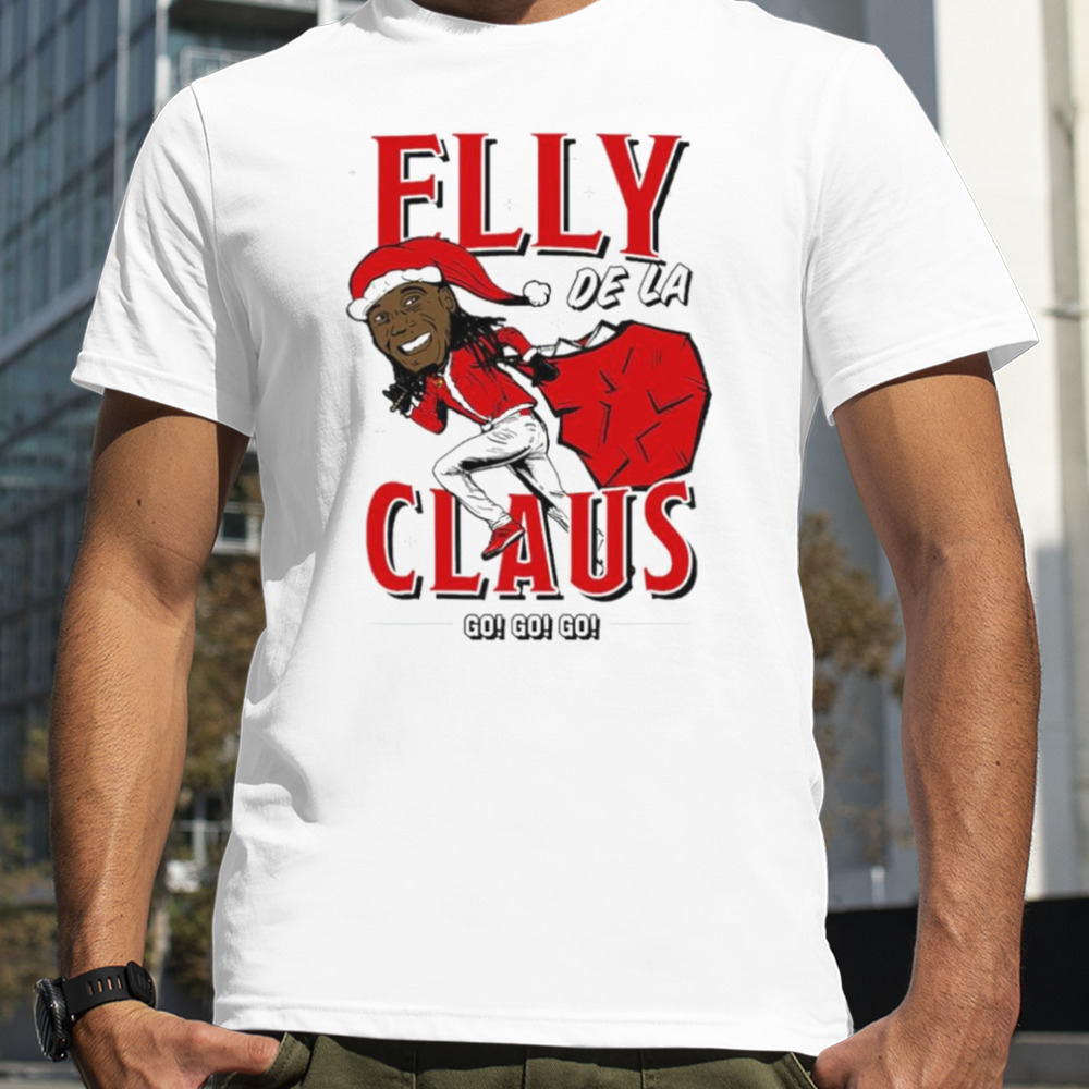 Elly De La Claus baseball funny Christmas shirt