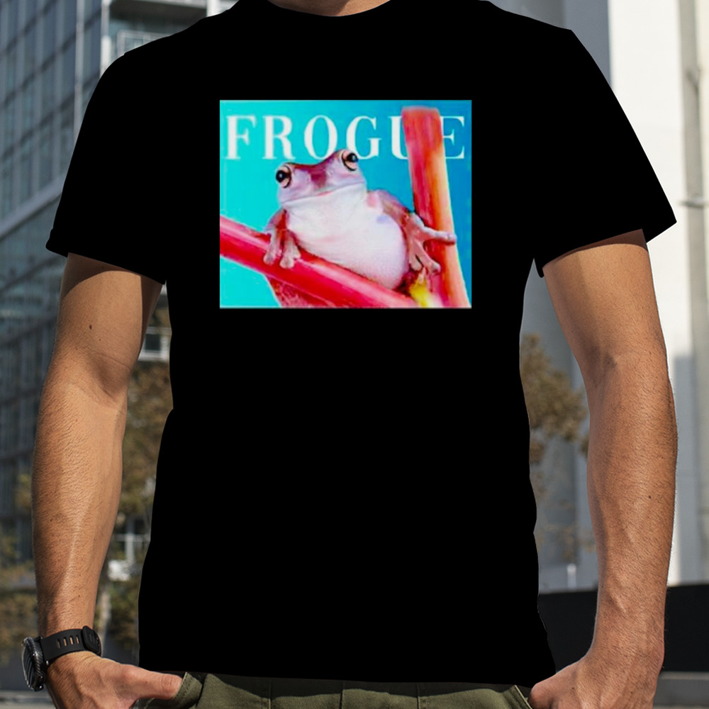 Frogue magazine frog meme shirt