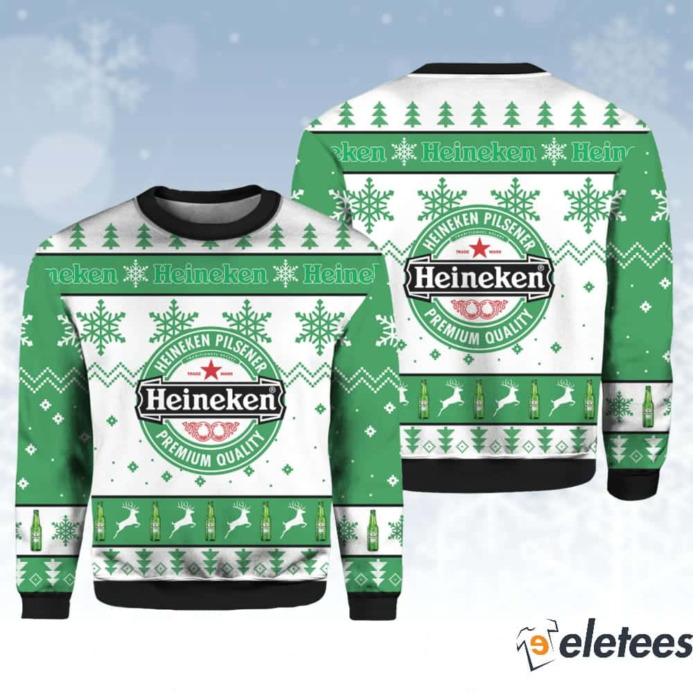 Heineken Beer Christmas Ugly Sweater