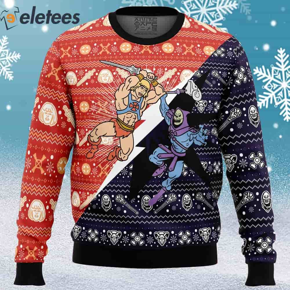 He-man vs Skeletor Ugly Christmas Sweater