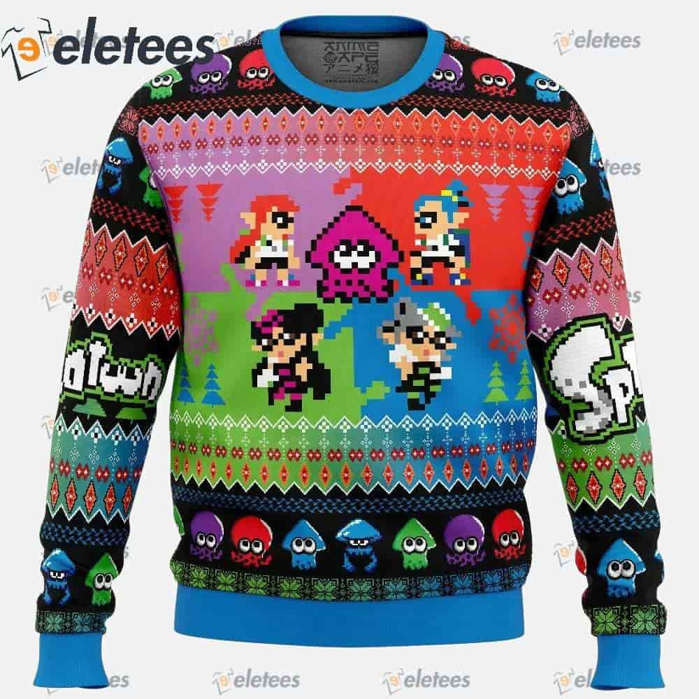 Heroes Splatoon 2 Ugly Christmas Sweater