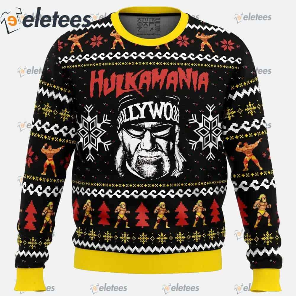 Hulkamania Hulk Hogan Ugly Christmas Sweater