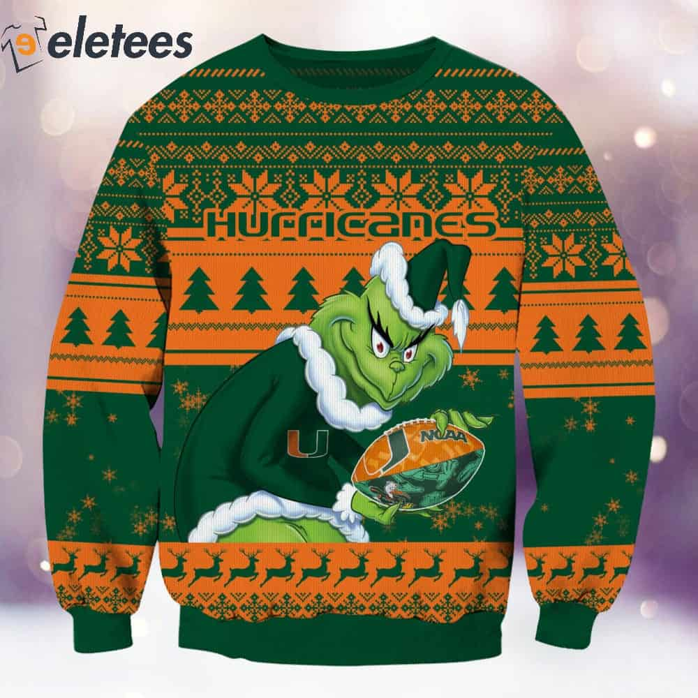 Hurricanes Grnch Christmas Ugly Sweater