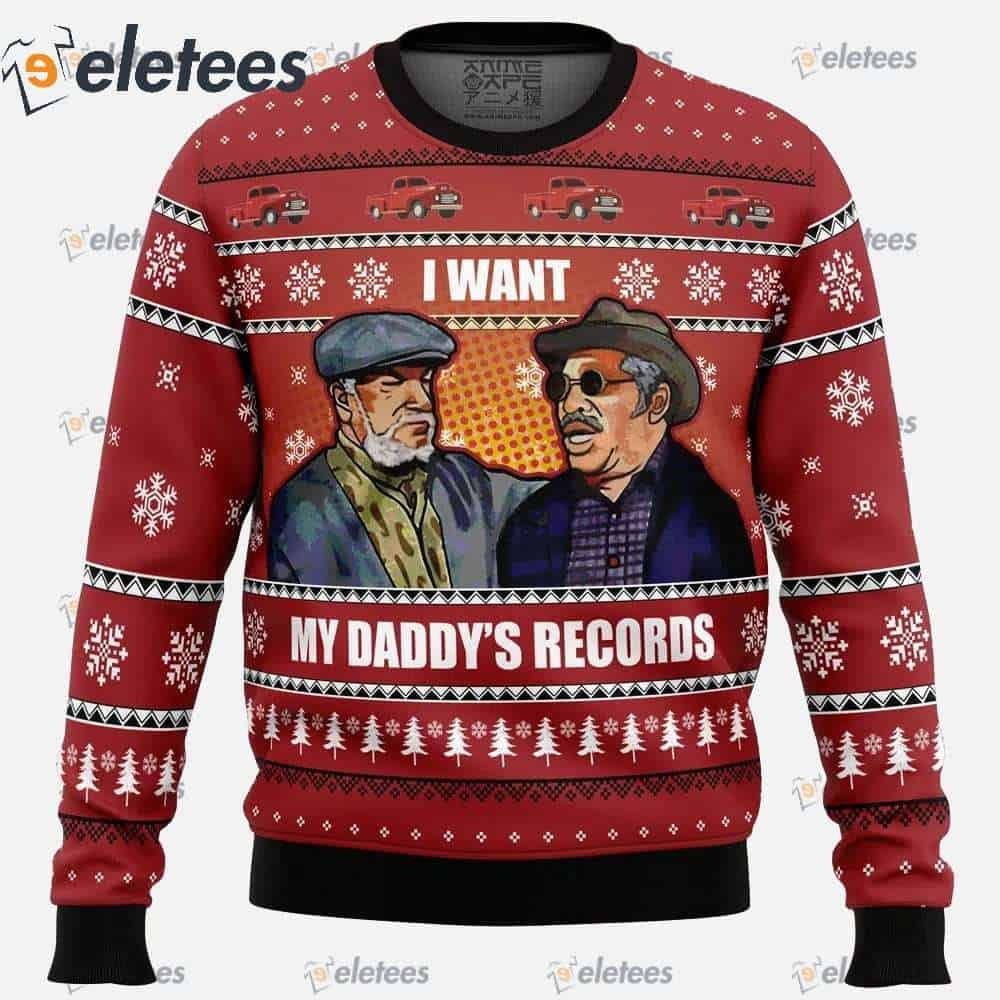 I Want My Daddy's Records Sanford and Son Ugly Christmas Sweater