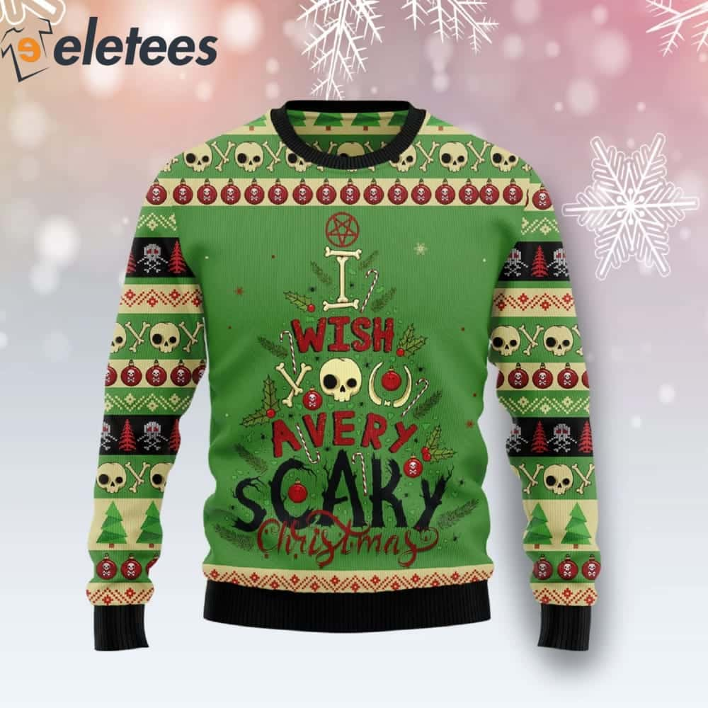 I Wish You A Very Scary Christmas Ugly Sweater