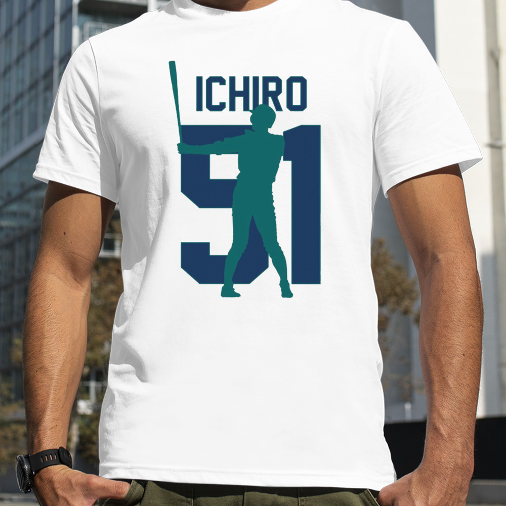 Ichiro Suzuki Jersey Number Artwork shirt