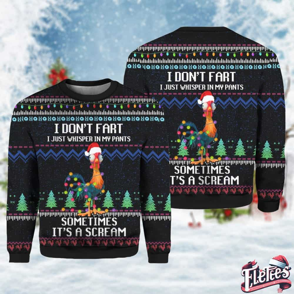 It's Scream Chicken Ugly Christmas Sweater