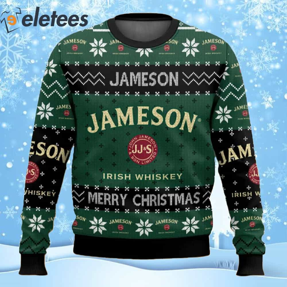 Jameson Irish Whiskey Ugly Christmas Sweater