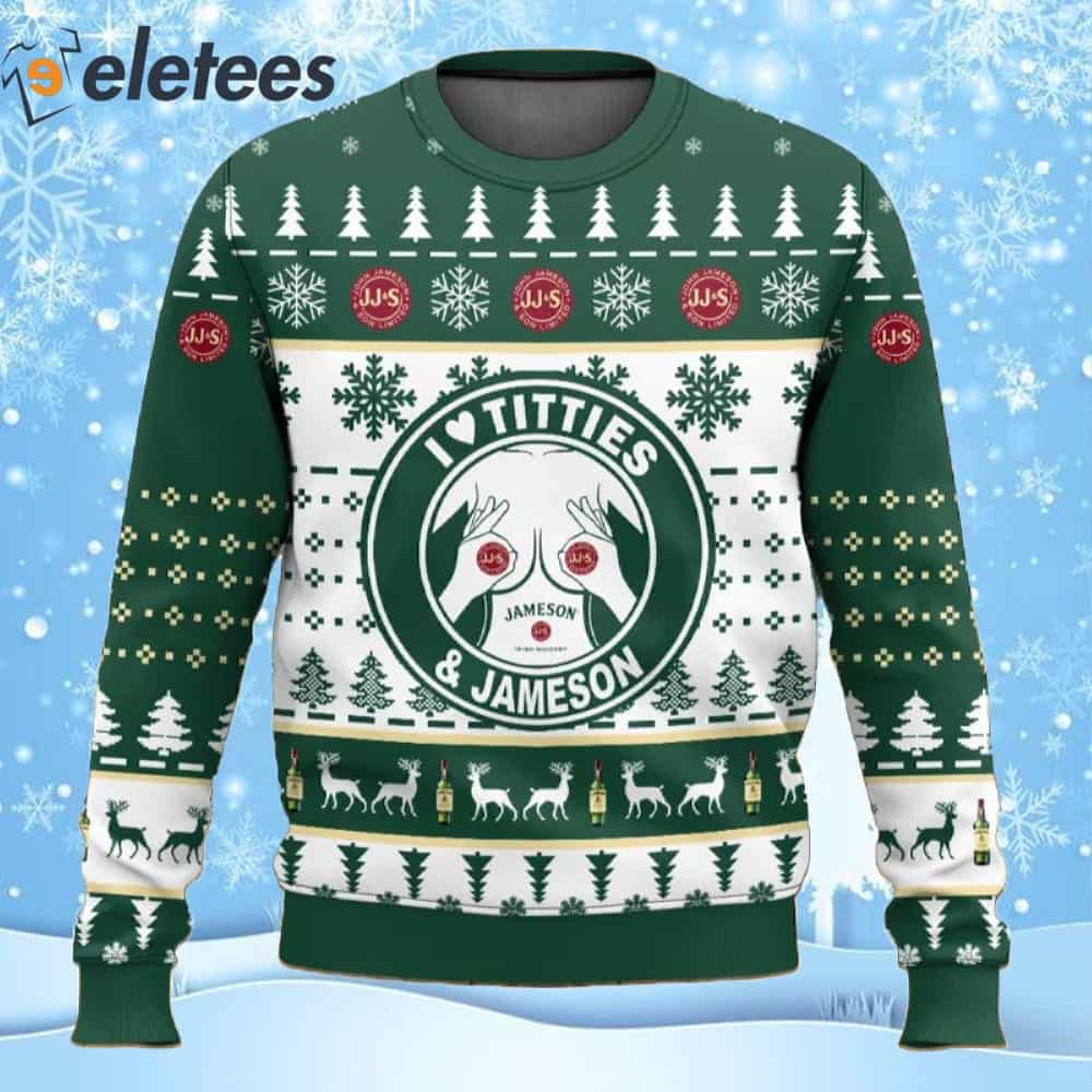 Jameson Titties Ugly Christmas Sweater