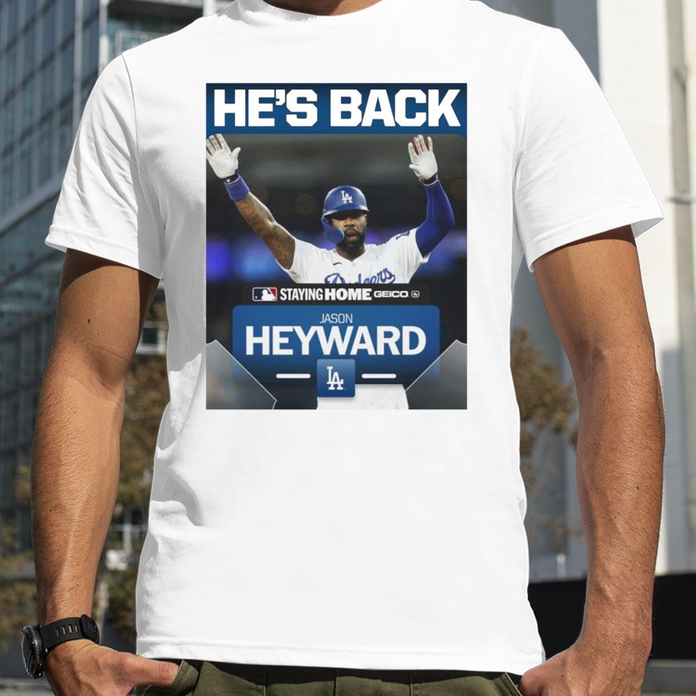 Jason Heyward he’s back staying home Geico shirt