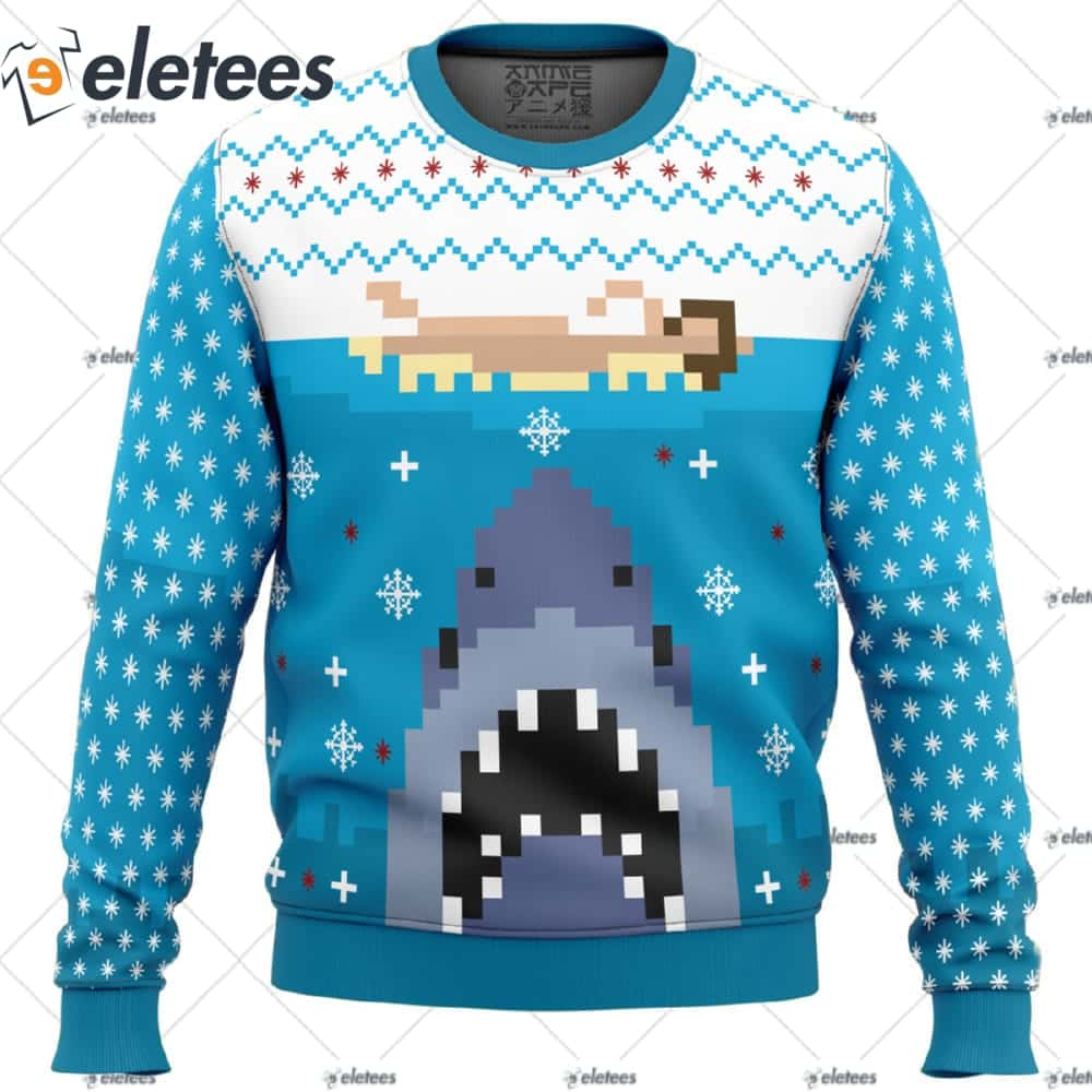 Jaws Ugly Christmas Sweater