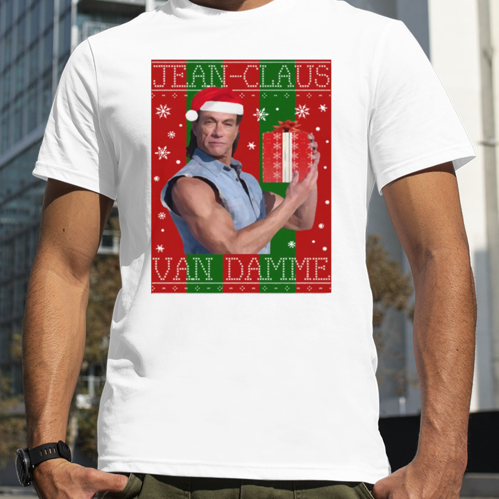 Jean Claus Van Damme Christmas Knit shirt