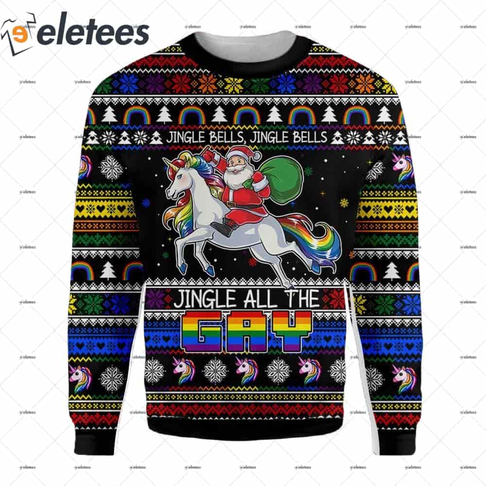 Jingle All The Gay Ugly Christmas Sweater