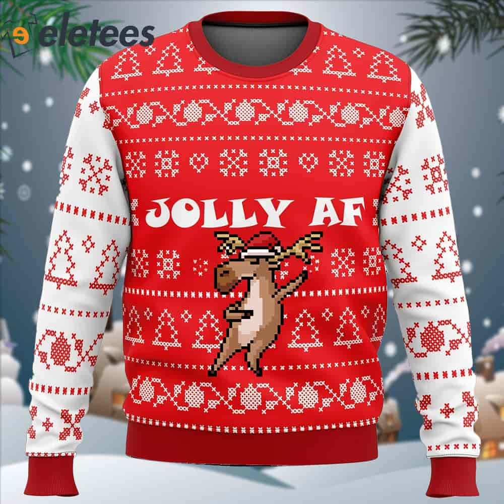 Jolly Af Christmas Sweater