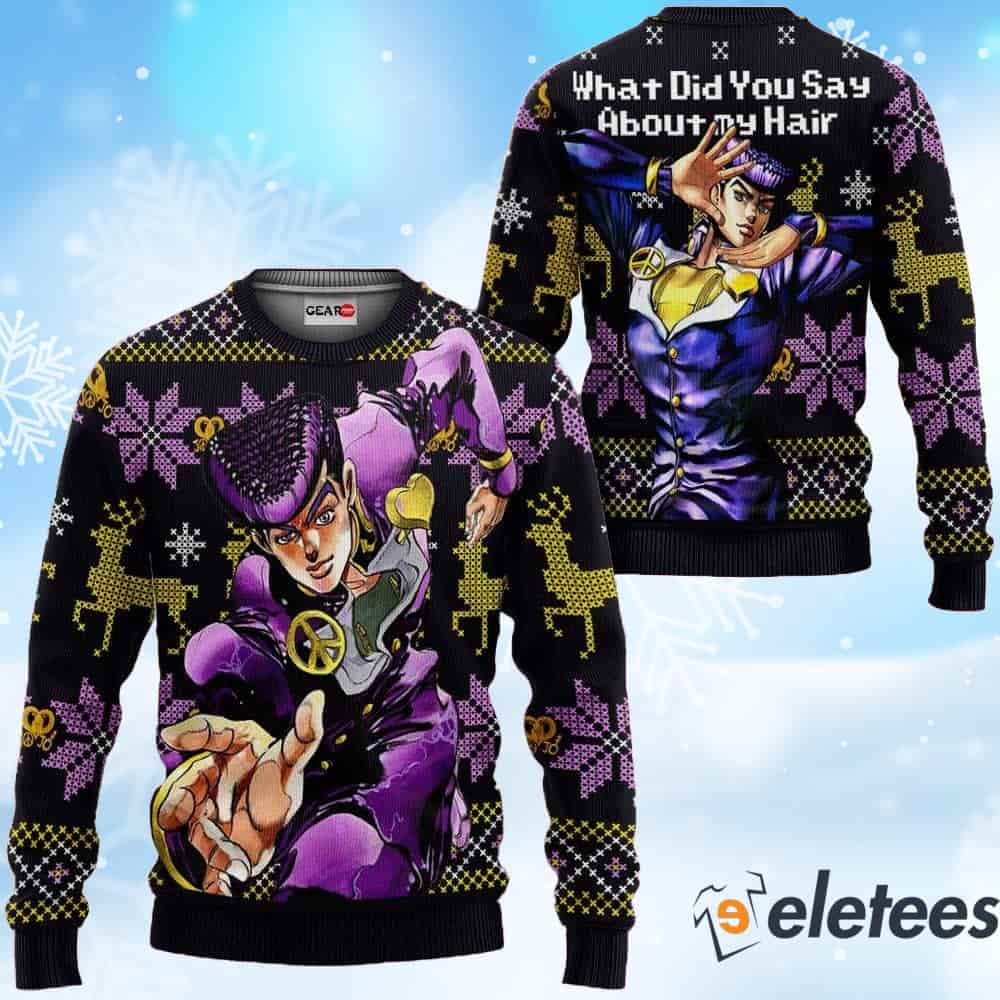 Josuke Higashikata Ugly Christmas Sweater