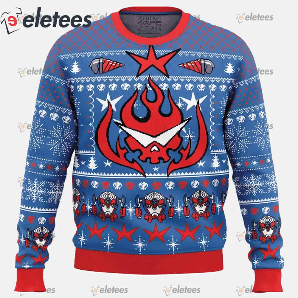 Kamina Tengen Toppa Gurren Lagann Ugly Christmas Sweater