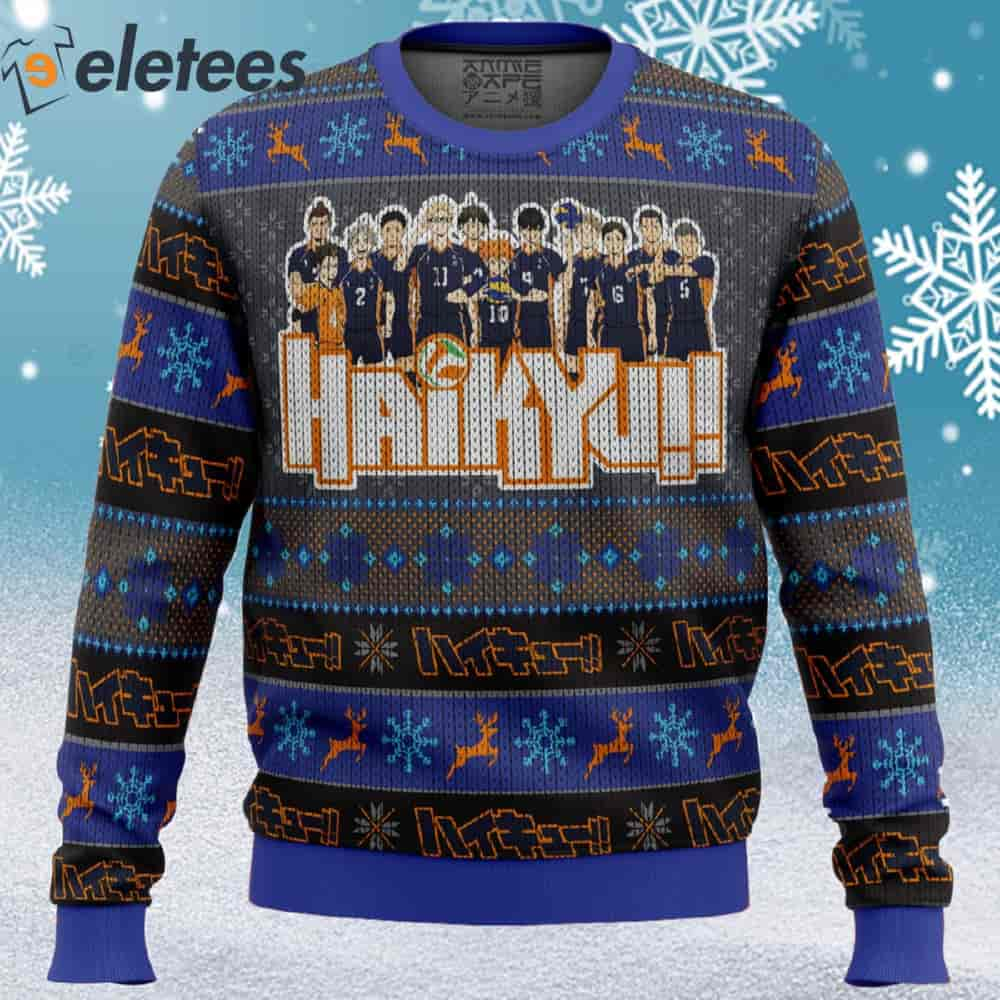 Karasuno High Haikyuu Ugly Christmas Sweater