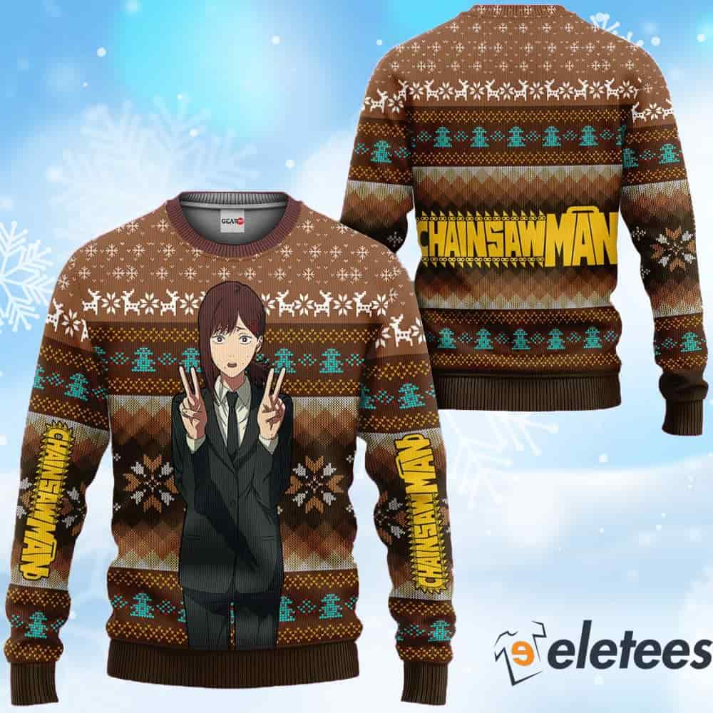 Kobeni Higashiyama Chainsaw Man Ugly Christmas Sweater