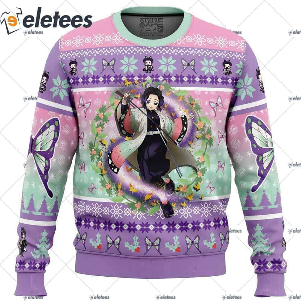 Kochou Shinobu Demon Slayer Ugly Christmas Sweater