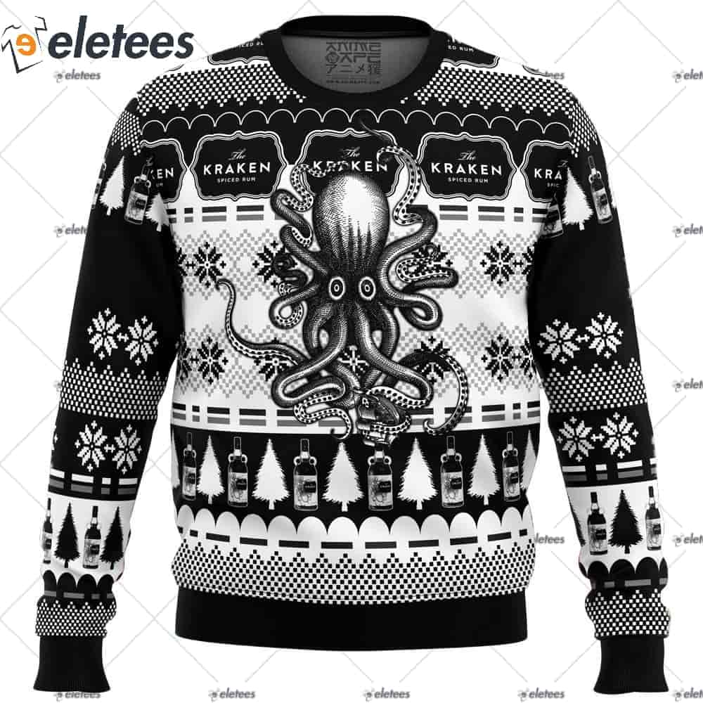 Kraken Black Spiced Rum Ugly Christmas Sweater