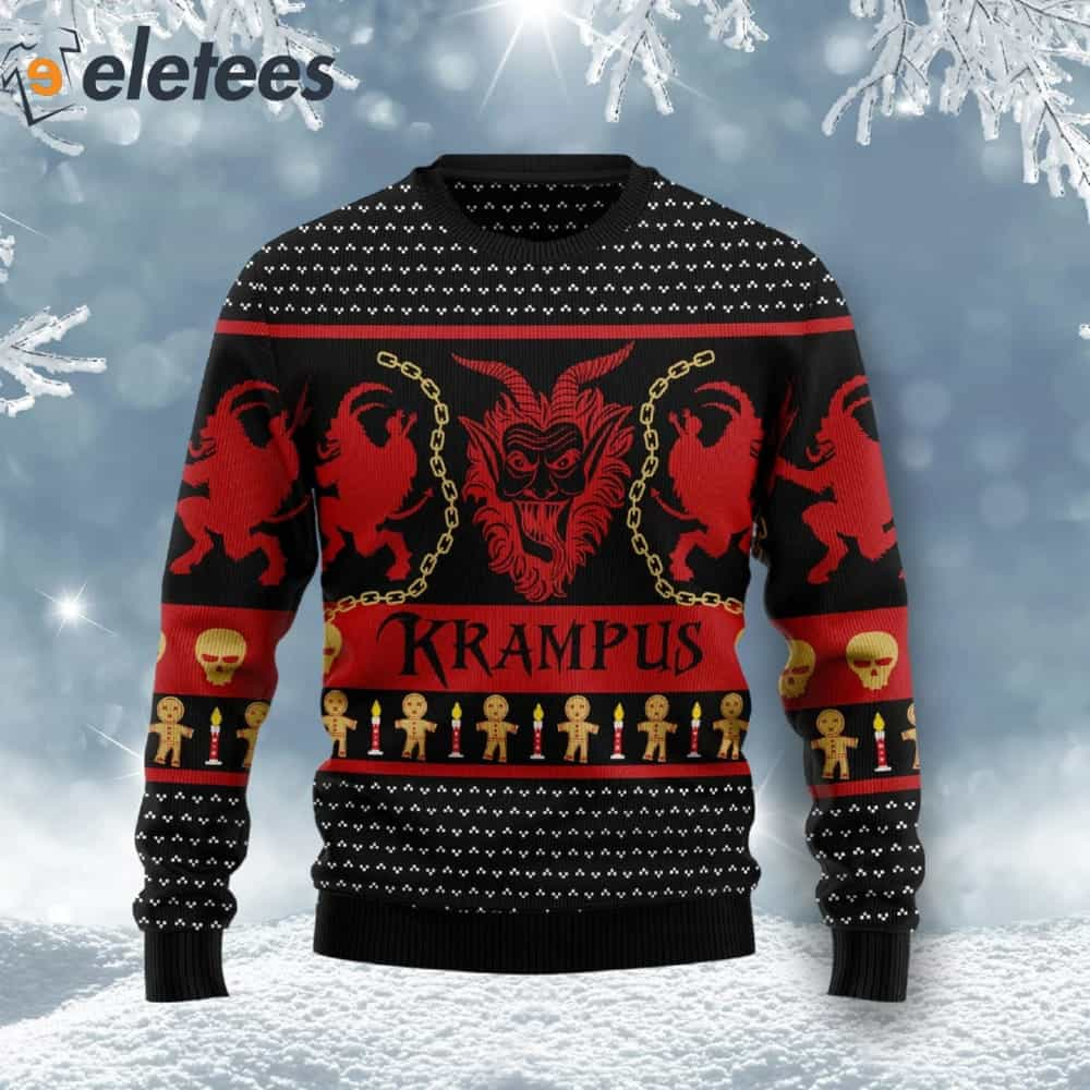 Krampus Christmas Red Ugly Sweater