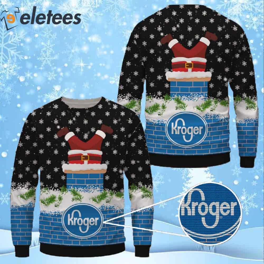 Kroger Santa Claus Ugly Christmas Sweater