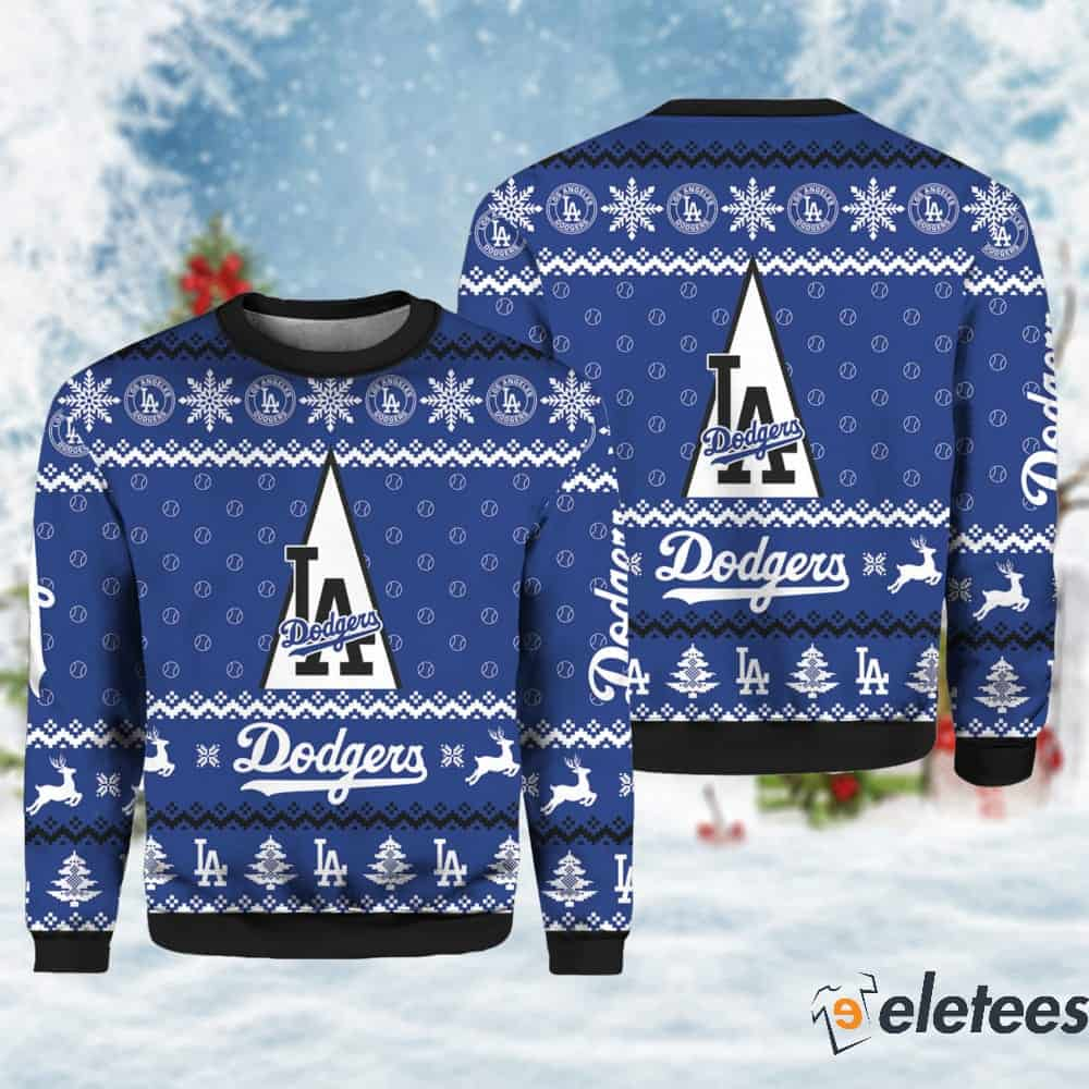 LA Dodgers Merry Christmas Ugly Sweater