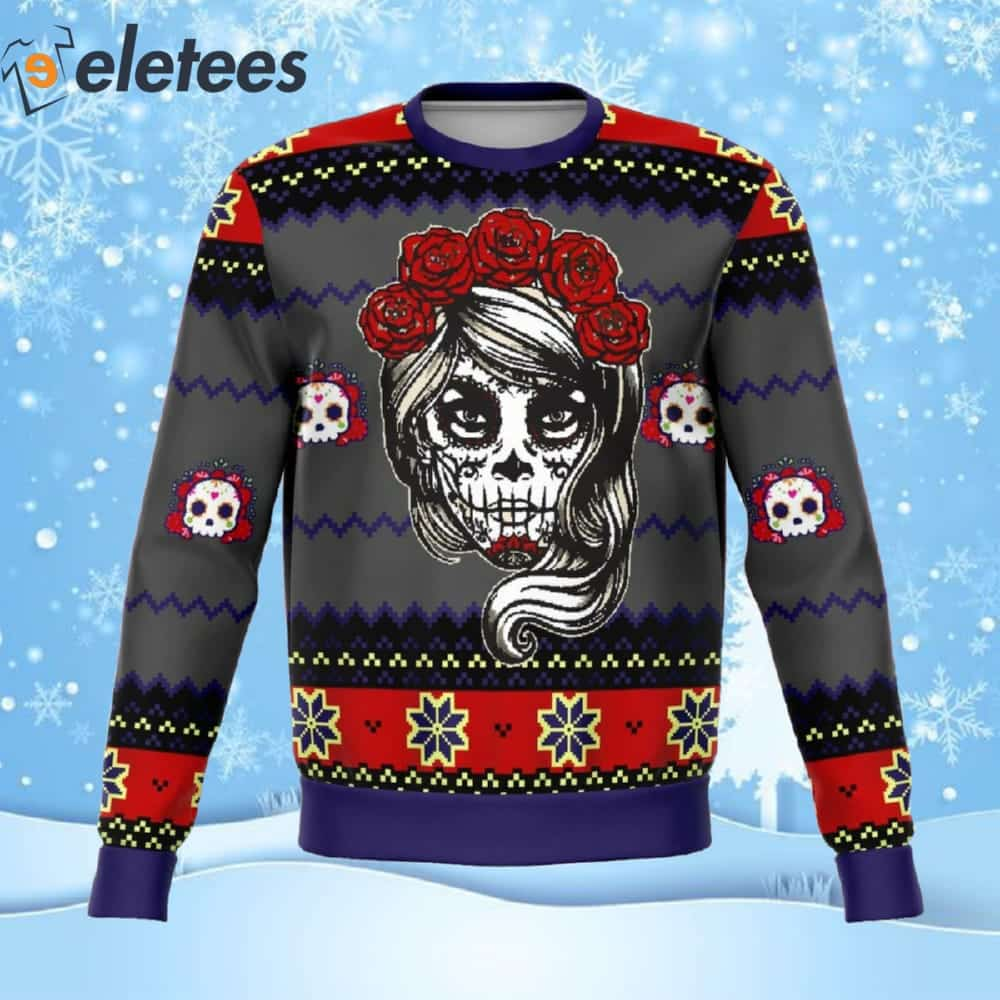 Lady Dead Day Ugly Christmas Sweater