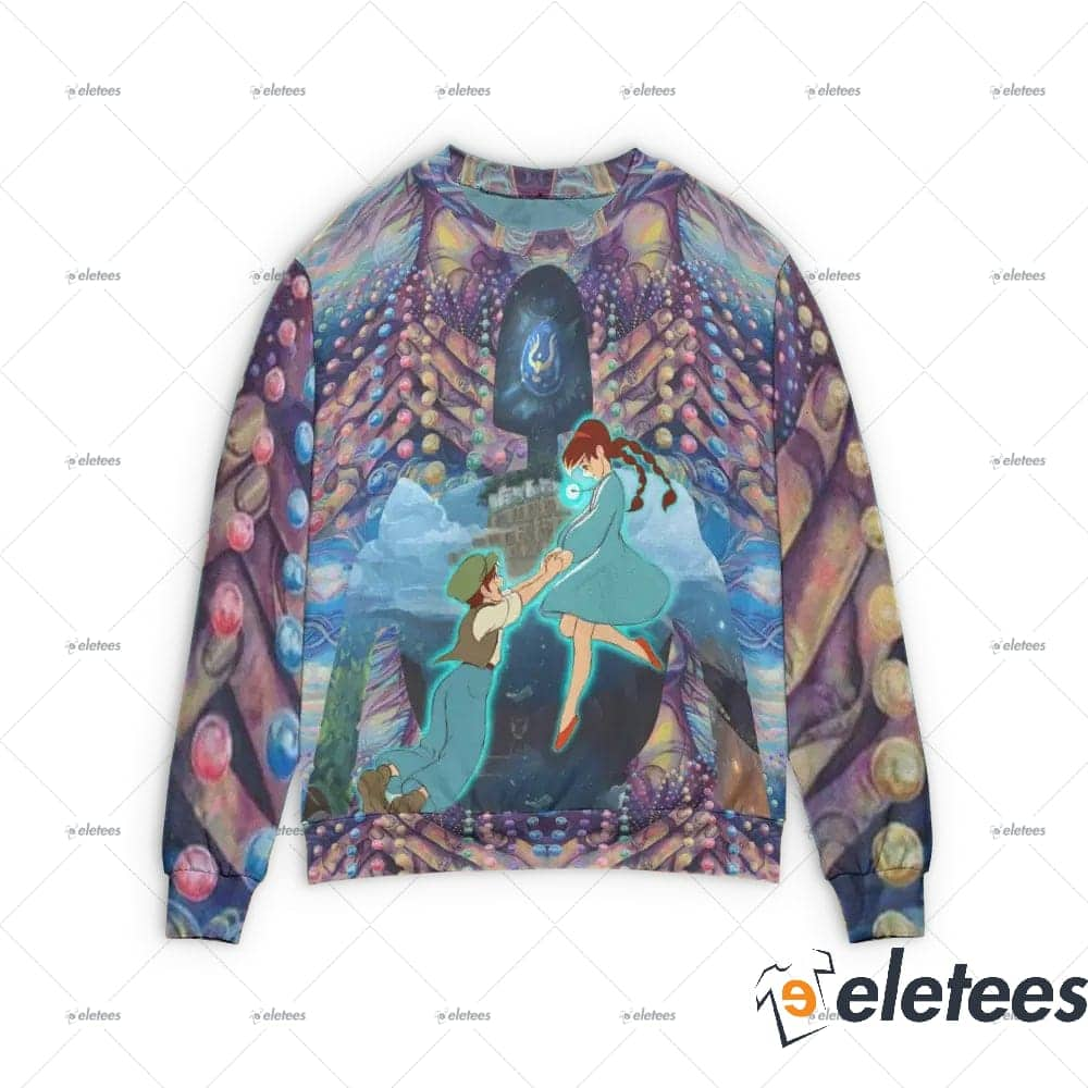 Laputa Castle in The Sky 3D Sweater