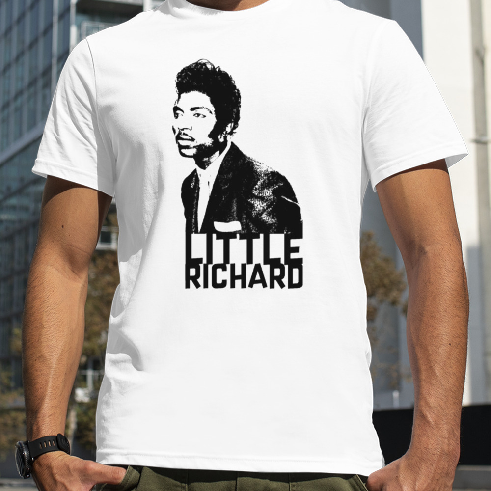 Little Richard Black Stencil shirt