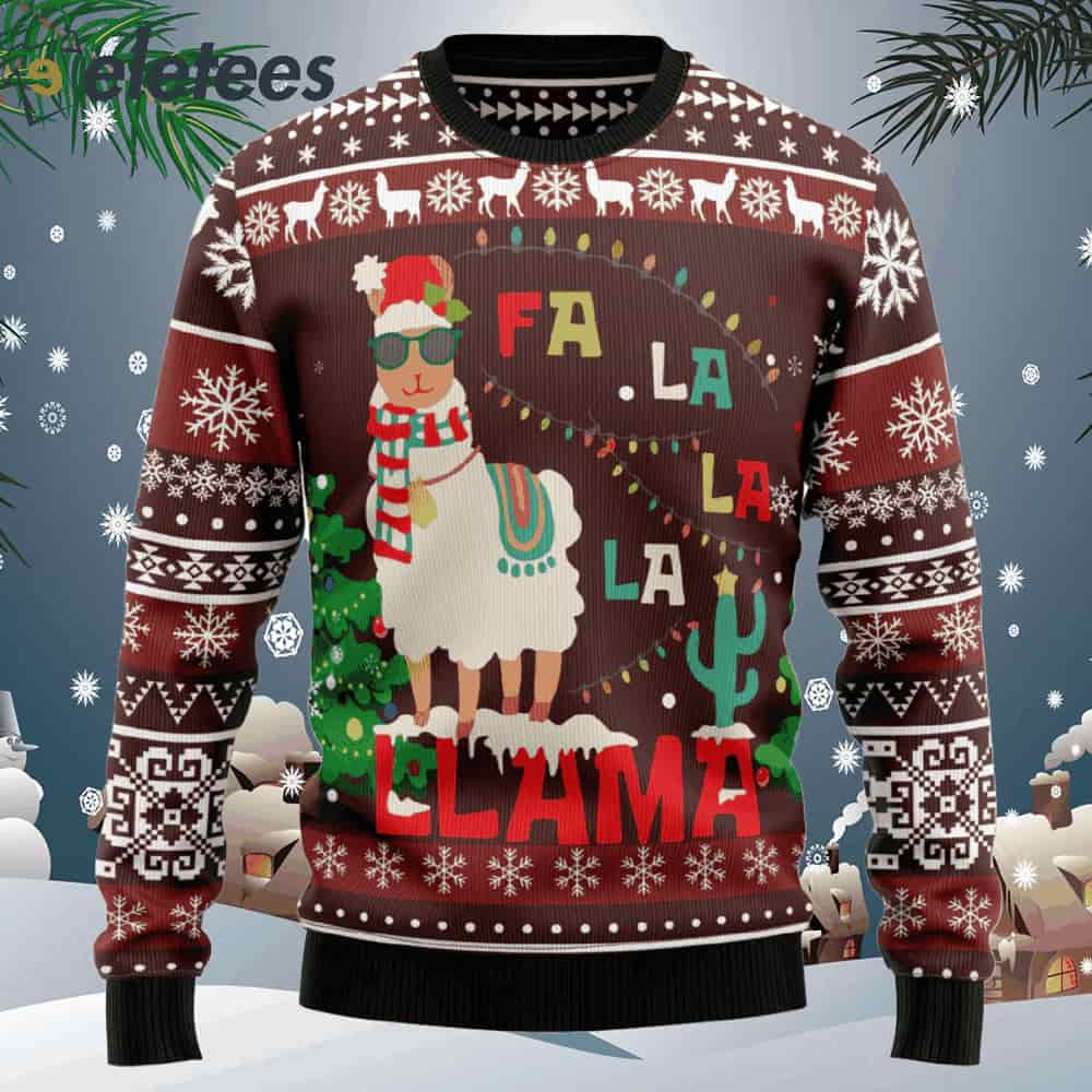 Llama Falalala Christmas Ugly Christmas Sweater