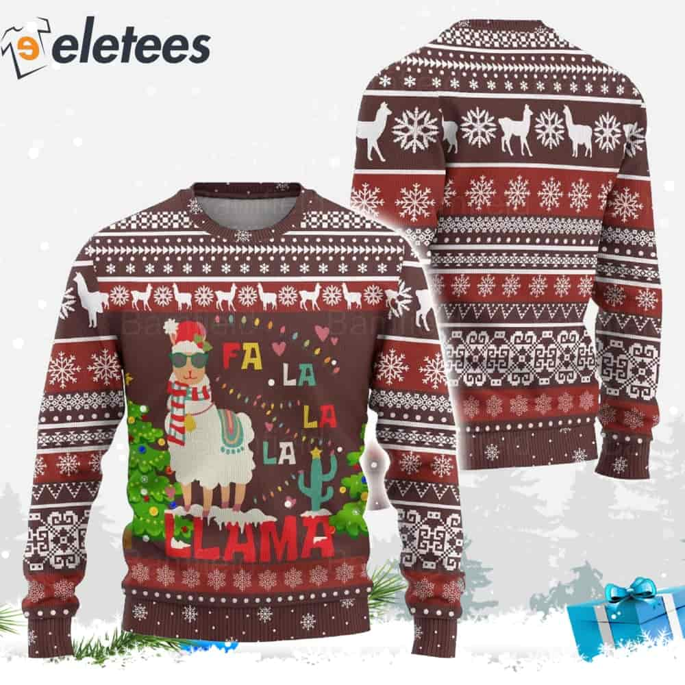 Llama Ugly Christmas Sweater