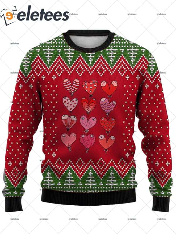 Love Chest Ugly Christmas Sweater