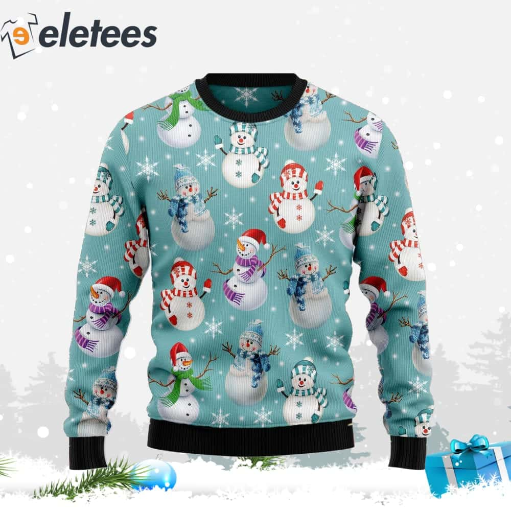 Lovely Snowman Ugly Christmas Sweater