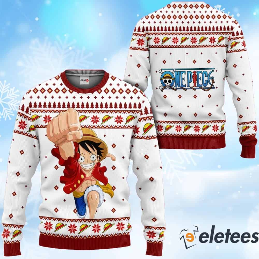 Luffy Anime Ugly Christmas Sweater