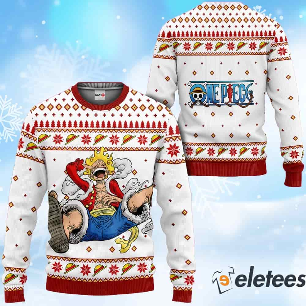 Luffy Gear 5 Custom Christmas Sweater