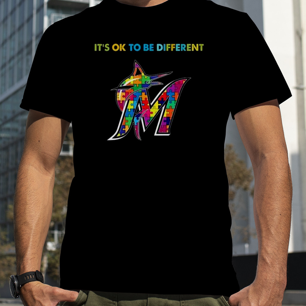 MLB 2023 Miami Marlins Autism It’s Ok To Be Different Shirt